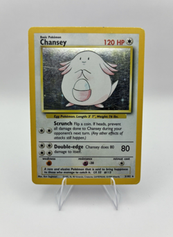 Chansey, Pokemon Moderately Played, Base Set, Holo Rare, 3/102 - Image 5