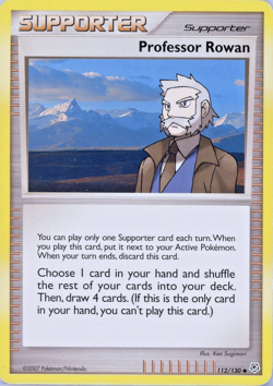 Pokemon TCG Professor Rowan Card #112/130 Promo Rare NM Near Mint Free Shipping - Image 1