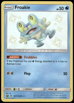 Pokemon Froakie Shiny Holo Rare Hidden Fates: Shiny Vault SV11/SV94 NM Holo - Image 1