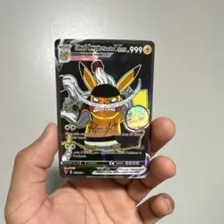 Pokemon Edward Newgate Pikachu Vmax Cosmax Holo 999/999 VCOS Iron Tail - Image 1
