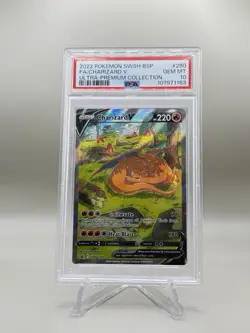 Charizard V 2022 Pokemon Sword Shield UPC Black Star Promo #SWSH260 PSA 10 - Image 1