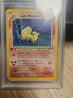 2002 POKEMON NEO DESTINY 1ST EDITION #50 LIGHT NINETALES PSA 9 - Image 3