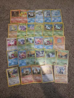 vintage pokemon lot of 29, conditions range dmg to nm - Image 1