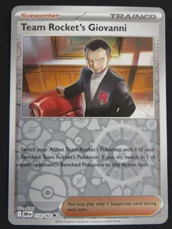 Team Rocket's Giovanni 174/182 Uncommon Destined Rivals Pokemon Reverse Holo NM - Image 1
