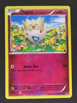 Togepi 43/108 Common Roaring Skies Pokemon Reverse Holo LP - Image 1