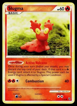 Slugma 67/90 Common HGSS Undaunted Pokemon LP - Image 1