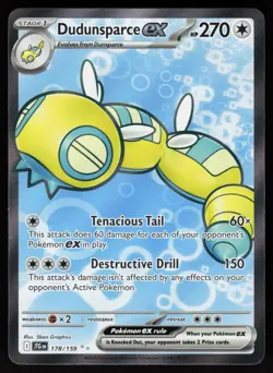 Dudunsparce ex 178/159 Ultra Rare Journey Together Pokemon Holo NM - Image 1