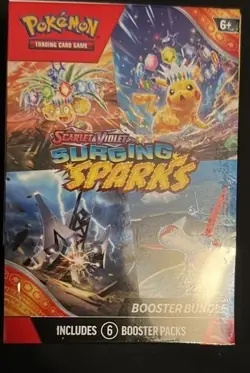 🔥 Pokemon TCG Scarlet & Violet Surging Sparks Booster Bundle 6 Booster Packs - Image 1