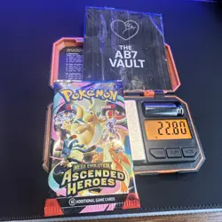 Pokemon TCG Ascended Heroes Heavy 22.80g Sealed Single Booster Pack x2 - Image 1