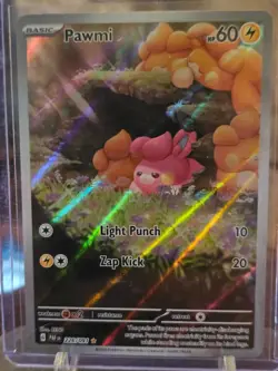 Pokemon TCG Pawmi 226/91 Paldean Fates Holo NM - Image 2