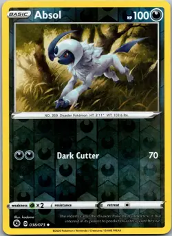 Absol 38/73 - Champion's Path Pokemon NM Reverse Holofoil - Image 1