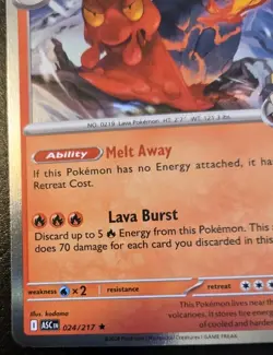 Ethan's Magcargo 024/217 Holo Rare Mega Evolution: Ascended Heroes Pokemon TCG - Image 4