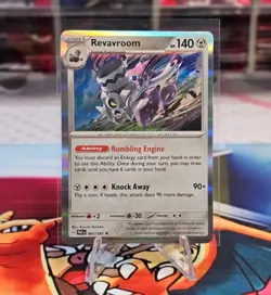 Pokemon TCG S&V Paldean Fates Revavroom 65/91 Holo Rare NM - Image 1