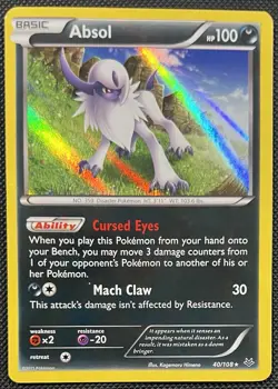 2015 Pokemon Absol Holo 40/108 Roaring Skies LP - Image 1