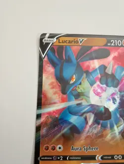 Pokemon TCG Lucario V Ultra Rare SWSH08: Fusion Strike 146/264 NM MINT Condition - Image 2