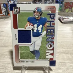 2025 Panini Donruss Rookie Phenom Cam Skattebo New York Giants RC - Image 1