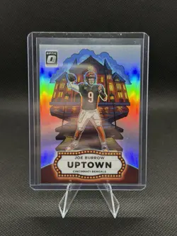 2025 Panini Donruss Optic Prizm Uptown Joe Burrow #12 Bengals - Image 1