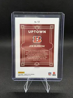 2025 Panini Donruss Optic Prizm Uptown Joe Burrow #12 Bengals - Image 2
