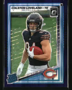 2025 Donruss Optic #204 Colston Loveland Purple Shock Rookie - Image 1