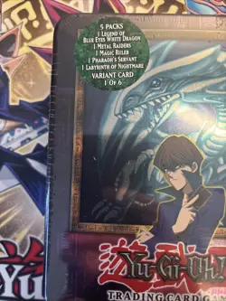 Yugioh Collector Tin Kaiba Blue Eyes White Dragon, Sealed Fresh - Image 2