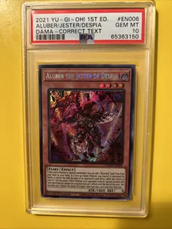 YuGiOh ALUBER THE JESTER OF DESPIA #DAMA-EN006🔥PSA 10🔥1st ED-2021 SECRET RARE - Image 3