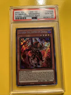 YuGiOh ALUBER THE JESTER OF DESPIA #DAMA-EN006🔥PSA 10🔥1st ED-2021 SECRET RARE - Image 4