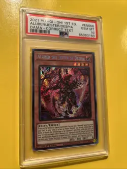 YuGiOh ALUBER THE JESTER OF DESPIA #DAMA-EN006🔥PSA 10🔥1st ED-2021 SECRET RARE - Image 5