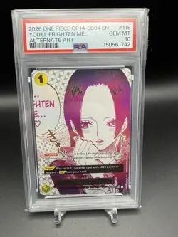 2026 ONE PIECE THE AZURE SEA'S SEVEN ALT ART #118 YOU'LL FRIGHTEN ME... PSA 10 - Image 1