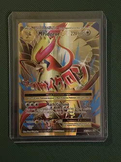 Pokemon TCG M Pidgeot EX Full Art Ultra Rare Card 105/108 XY Evolutions - Image 1