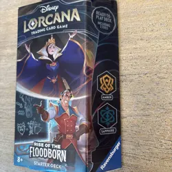 Disney Lorcana Rise of Floodborn Starter Deck Amber Sapphire Queen Gaston TCG - Image 2