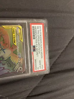 Pokemon TCG Moltres Zapdos Articuno GX 69/68 Hidden Fates Secret Rare PSA 10 - Image 3