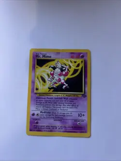 Mr. Mime 22/64 Jungle Unlimited Non-Holo Rare Pokemon Card WOTC - Image 1