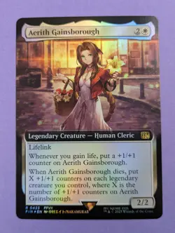 MTG Magic: FINAL FANTASY: Aerith Gainsborough Foil #0423 Rare - NM - Image 1