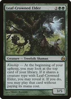 MTG Leaf-Crowned Elder, Morningtide #128, Creature. Excellent Condition - Image 1