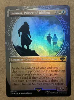 Foil Showcase FARAMIR PRINCE OF ITHILIEN -Lord of the Rings - MTG NM - Image 1