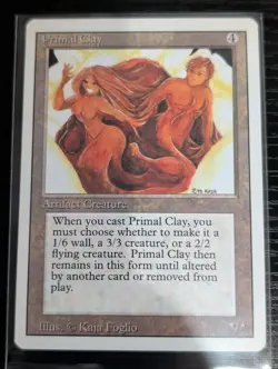 Primal Clay - MTG Revised Edition (3rd Ed) 1994 - VINTAGE Rare - NM/Mint - Image 1