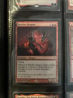 1x Balefire Dragon MTG Innistrad Mythic Rare Foil LP - Image 1