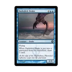 WOTC MtG Scars of Mirrodin Darkslick Drake (U) (x4) NM - Image 1