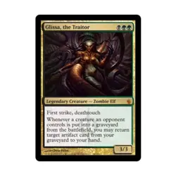 WOTC MtG Mirrodin Besieged Glissa Traitor (MR) EX - Image 1