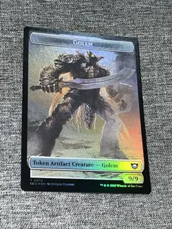 MTG Edge of Eternities *FOIL* TOKEN Elemental #0007 Golem #0014 - Image 2