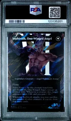 2025 MTG Final Fantasy Sephiroth #0527 Char Borderless-Surge Foil PSA 10 - Image 2