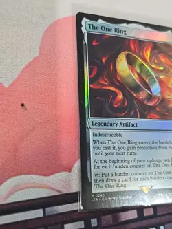 MTG The One Ring – LTR 246 – Lord of the Rings – Rare – Near Mint - Foil - Image 3