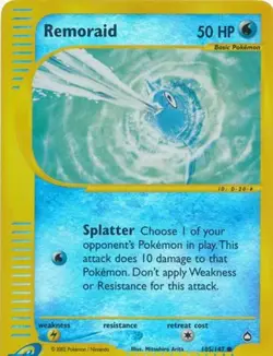 Remoraid - 105/147 - Common - Reverse Holo LP, English Pokemon Aquapolis - Image 1