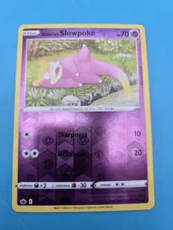 Galarian Slowpoke Reverse Holo 54/198 Pokemon Chilling Reign LP - Image 1