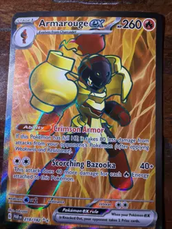 Pokemon TCG Armarouge ex 218/182 Paradox Rift Full Art Ultra Rare Holo NM+ - Image 3