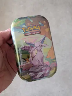 Pokemon TCG Prismatic Evolutions Espeon Mini Tin - Brand New & Sealed - Image 1