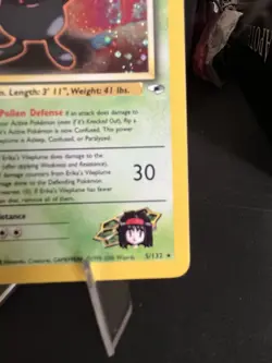 Pokemon Erika's Vileplume Gym Heroes Holo Rare Unlimited 5/132 80 HP English - Image 4