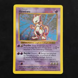 1999 Pokemon Base Set Mewtwo 10/102 Holo Unlimited - Near Mint (NM) - Sharp! - Image 1