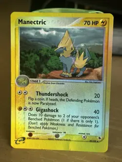 Pokemon Manectric Ruby & Sapphire 39/109 Reverse Holo 70 HP 2003 English - Image 1