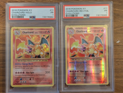 2x 2016 Pokemon XY Evolutions PSA 1 Charizard Holo & Reverse Foil #11 Sequential - Image 1